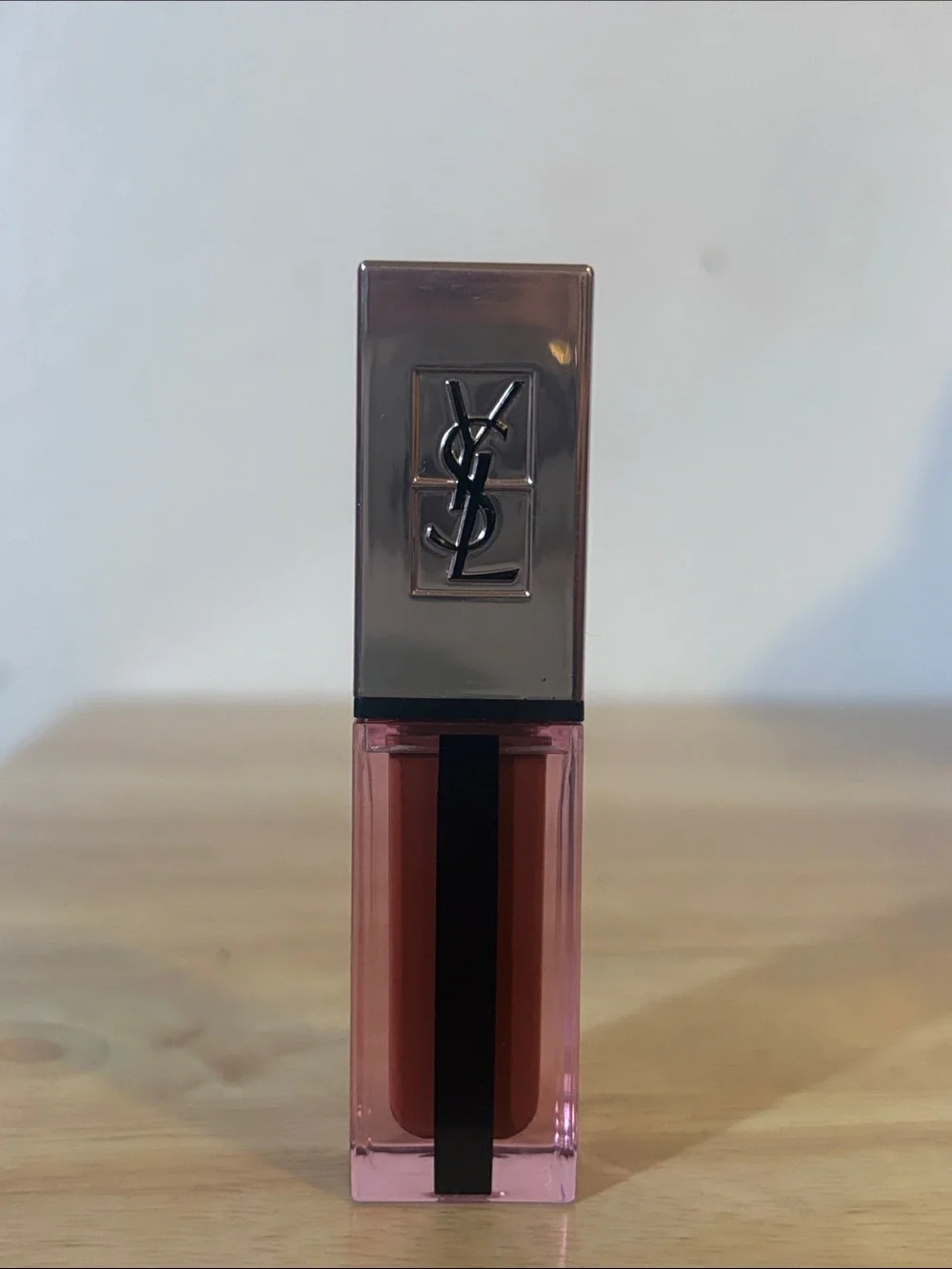 YSL Water Stain Glow Lipstick, Shade 202 Insurgent Red, NWOB
